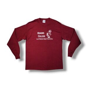 New Mexico State University Honors College Maroon Long Sleeve T-Shirt Men's XL